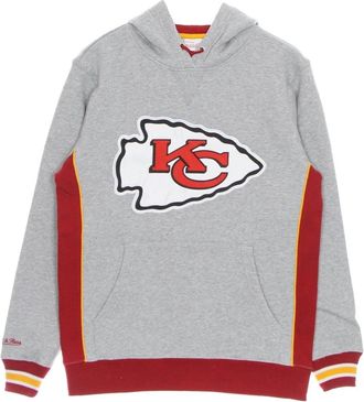 Mitchell & Ness Kansas City Chiefs Hoodie - Heren - Hoodies - Grijs - XL - Katoen - Hoodies & sweatvesten