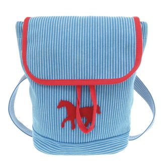 Herm&egrave;s Blue Cotton Backpack (Pre-Owned)