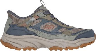 Skechers Mens Viking AT Suede Hiking Shoes (Olive/Grey) - Size UK 10