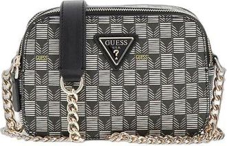 Guess Womens Crossbody Bag Black Logo Polyurethane - Crossbody-Bags