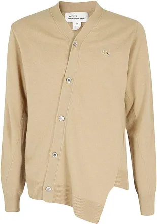 Comme Des Gar&ccedil;ons Wollen Cardigan - Heren - Vesten - Beige - L - Wol - Truien & Vesten