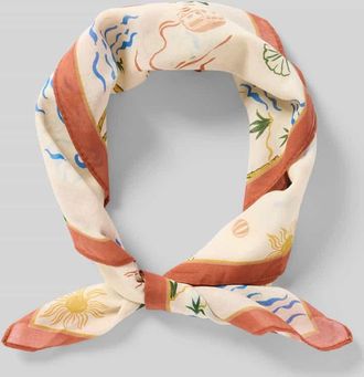 Jake*s Casual Bandana in quadratischem Design in Ecru, Gr&ouml;&szlig;e 1