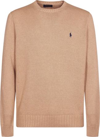 Polo Ralph Lauren Classic Crew Neck Pullover Sweater with Embroidered Logo