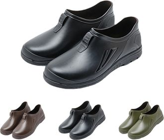 Generic Rain Boots Men Waterproof - Low Top Casual Shoes Outdoor Walking Shoe Gardening Fishing Boot Comfortable Slip On Shoe Farming Work Boot Anti-Slip Work