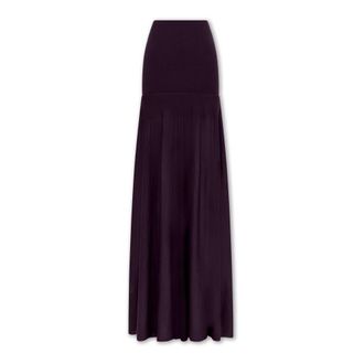 Paco Rabanne Gonna Lunga in Lana a Maglia - - Skirts - Donna - Viola - S