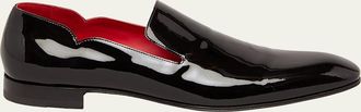 Christian Louboutin Mens Dandy Chick Flat Patent Leather Loafers