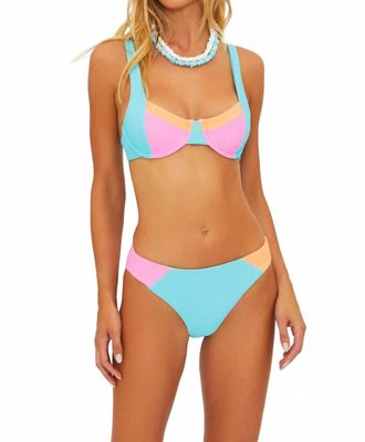 Beach Riot Womens Brooks Top In Crush Colorblock