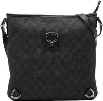 Gucci Pre-owned Cross Body Bags, female, Black, Size: ONE SIZE Pre-owned Vintage Cross Body Bag