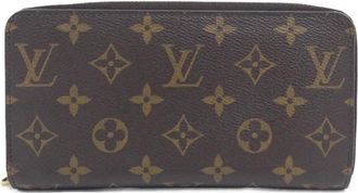 Louis Vuitton Brown Coated Canvas Long Wallet (Bi-Fold) (Pre-Owned)