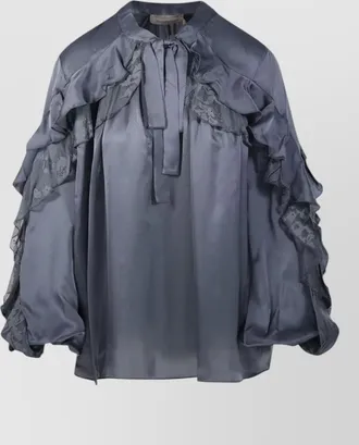 Zimmermann silk flutter blouse