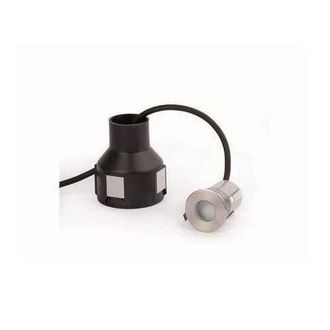 Netlighting Crosby LED Recessed Outdoor Ground Lamp Matt Nickel IP67 in Grey