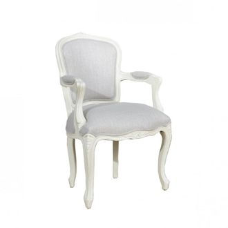 Robin des Bois Silla de mesa de madera maciza y lino ign&iacute;fugo n&aacute;car