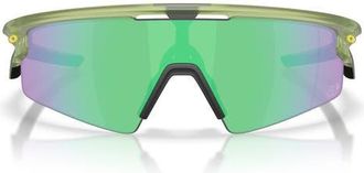 Oakley Gender Inclusive Sphaera Strike 37mm Rectangle Sunglasses in Tdf Matte Fern/prizm at Nordstrom