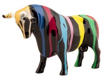 Schubiger M&ouml;bel Skulptur Bunter Stier