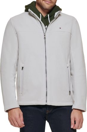 Tommy Hilfiger Mens Lightweight Polar Fleece Jacket, ice, M