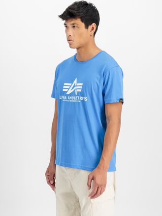 Alpha Industries T-Shirt ALPHA INDUSTRIES Basic T-Shirt BL, Herren, Gr. 3XL, blau (mediteranian blau), Obermaterial: 100% Baumwolle, Shirts T-Shirt