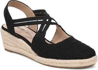 Life Stride Patience Wedge Sandal in Black at Nordstrom, Size 6.5