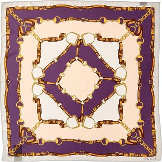 Gucci Logo Silk Scarf