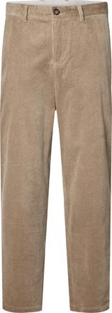 Selected Cordhose SELECTED SLHREG-TAPERED MATT CORD PANTS, Herren, Gr. 31, L&auml;nge 34, grau (desert taupe), Web, Obermaterial: 85% Baumwolle, 13% Viskose, 2% Ela