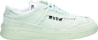 Msgm Fantastische Groene Trainer - Heren - Sneakers - Groen - 44 EU - Katoen - Schoenen