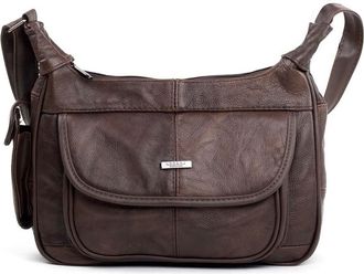 Lorenz Womens Cross-Body Bag Brown Marron Foncé