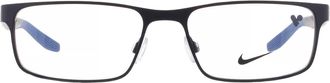 Nike Demo Rectangular Mens Eyeglasses NIKE 8131 N 008 55