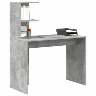 Berkfield Home Modern Concrete Grey Writing Desk Concrete grey