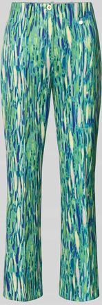 Marc Cain Feminine Fit Hose im Allover-Look in Gruen, Gr&ouml;&szlig;e 34