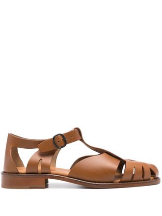 Hereu Pesca leather sandals - Brown
