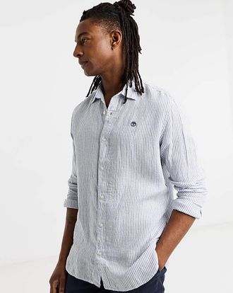 Timberland Linen Striped Shirt