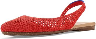 Rothy's The Almond Slingback Womens Slip-on Dress Shoes Poppy Mesh : 10.5 M, Synthetic