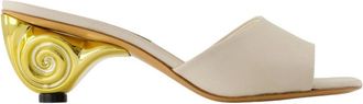 Carel Naiade Sandalen - Dames - Muiltjes - Wit - 35 EU - Leer - Schoenen