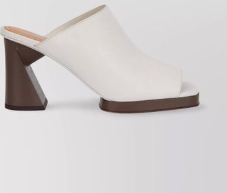 Tod's leather platform mules