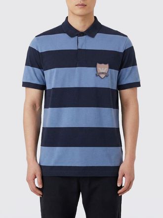 Emporio Armani Polo in cotone a righe con crest Emporio Armani