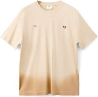 Mango Ombr&eacute; Crewneck T-Shirt in Beige at Nordstrom, Size X-Large