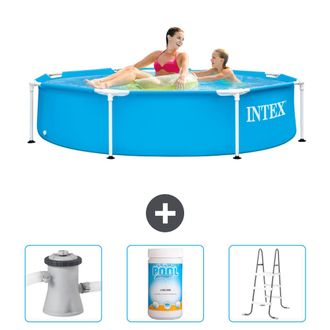 Intex Piscina Con Estructura Redonda - 244x51 Cm - 6-piezas Scb84