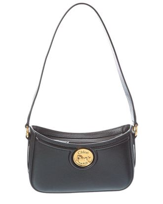 Chlo&eacute; Horse Medal Leather Shoulder Bag