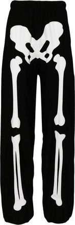 TAKAHIROMIYASHITA TheSoloist. skeleton-print trousers - men - Cotton/Polyurethane - 48 - Black