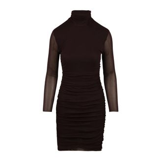 Aniye By Kleedjes, Dames, Bruin, XS, Polyester, Crush Norma Short Dress
