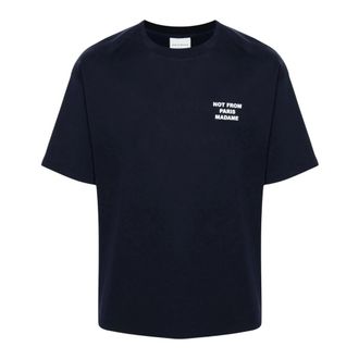 Dr&ocirc;le de Monsieur Tops, Heren, Blauw, L, Katoen, Le T-Shirt Slogan