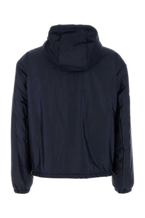 Prada Mens Navy Blue Re-Nylon Padded Jacket Blu Recycledpolyamide Giubbini