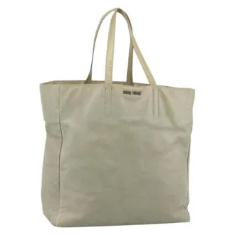 Miu Miu Bolso Tote Pre-owned - Pre-owned - Mujer - Beige - ONE SIZE