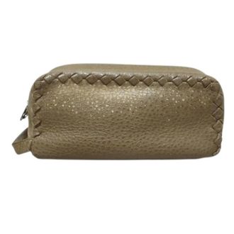 Bottega Veneta Pre-owned Toro Leren Clutch Tas - Dames - Pre-owned - Bruin - Maat: ONE Size Leer