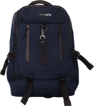Premiata Ventura Black Nylon Leather Backpack
