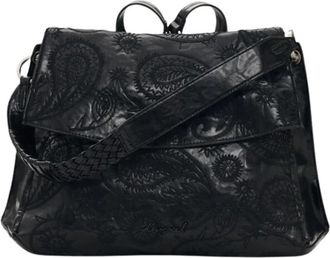 Desigual Paisley Embossed Rugzak - Dames - Rugzakken - Zwart - ONE Size - Tassen