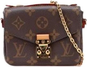 Louis Vuitton Pre-owned Cross Body Bags, female, Brown, Size: ONE SIZE Pre-owned Canvas Cross Body Bag