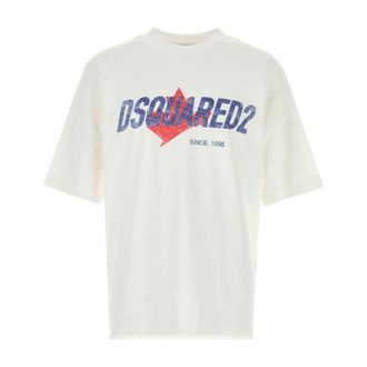 Dsquared2 T-Shirts, male, White, Size: M T-Shirt