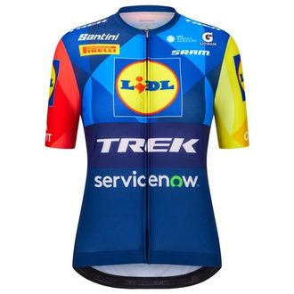 Santini Lidl Trek Jersey Velotrikot f&uuml;r Damen | blau
