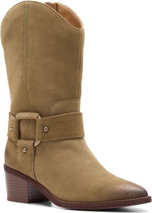 Clarks Morzine Rise Suede Cowboy Boot