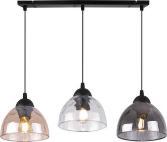 OEM L&aacute;mpara Colgante Venecia 3 Pantallas Planas Mixtas E27